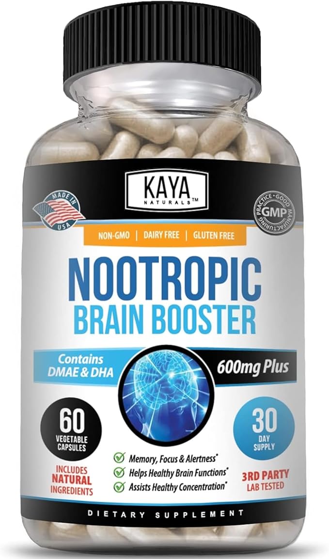 Kaya Naturals Nootropic Brain Booster - Support your memory - Shop on Amazon